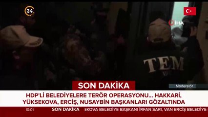 HDP'li belediyelere terör operasyonu