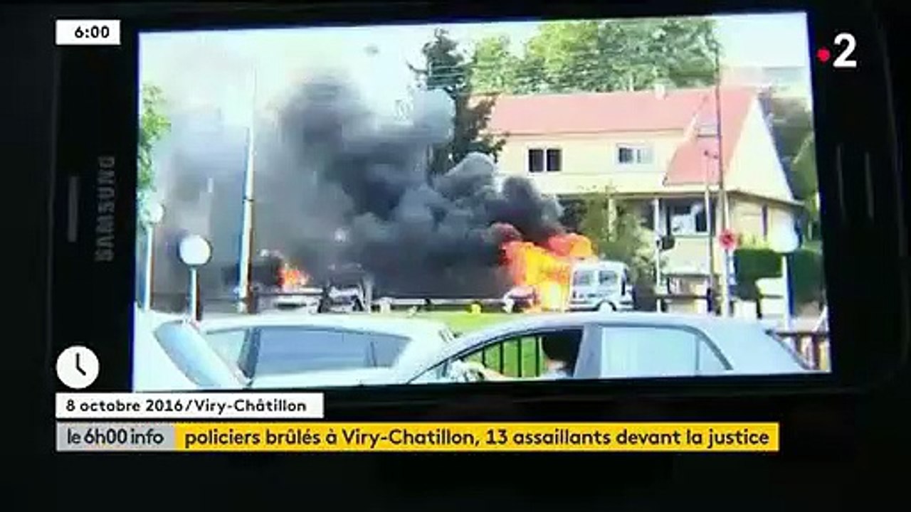 Le procès des jeunes accusés d'avoir brûlé des policiers au cocktail Molotov à Viry-Chatillon s'ouvre aujourd'hui, trois ans après cette attaque