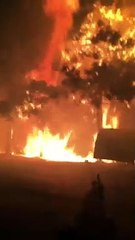 اندلاع الحرائق في ريف حمص