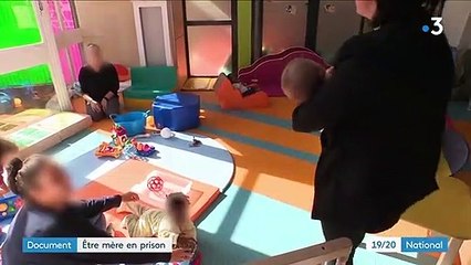 Le 19/20 de France 3 a pu filmer la première crèche installée ... en prison à la maison d'arrêt pour femme de Fleury-Mérogis !
