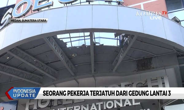 Seorang Pekerja Terjatuh dari Atas Gedung Lantai 3 Hotel Soechi, Medan