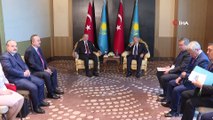 - Cumhurbaşkanı Erdoğan, Kazakistan kurucu Cumhurbaşkanı Nazarbayev ile görüştü