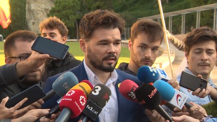 Rufián reta al PSC a visitar a los presos