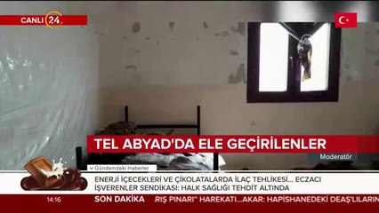 Ele geçirilen mühimmatlar kamerada