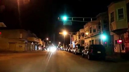 CAMDEN NEW JERSEY HOOD ON A COLD NIGHT