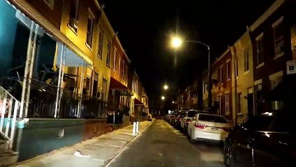 PHILADELPHIA HOOD AT NIGHT  DOWNTOWN AREA