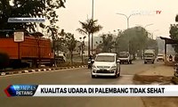Kabut Asap Pekat, Kualitas Udara di Palembang Tidak Sehat