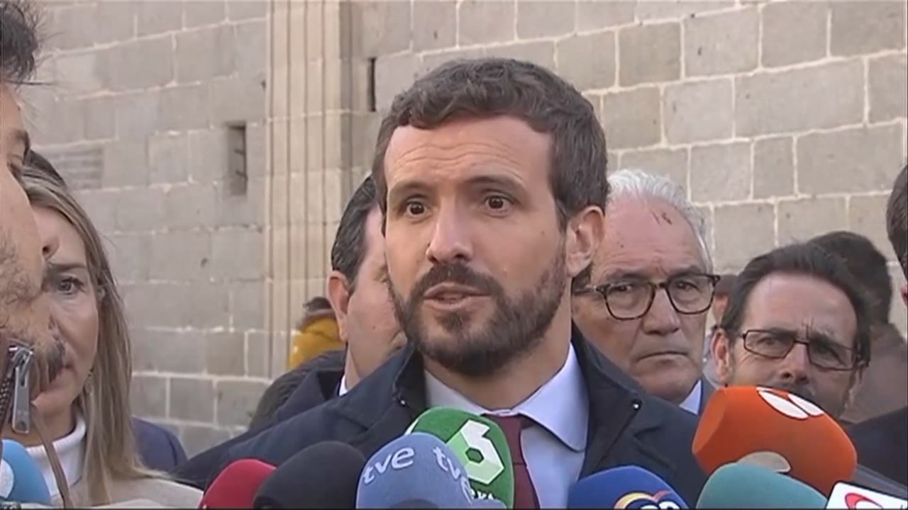 Casado exige a Sánchez "romper hoy" con ERC y JxCat
