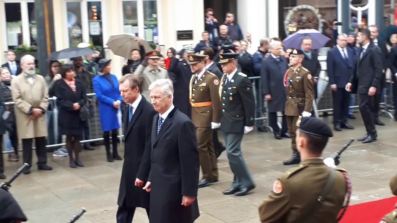Visite royale de Philippe I et la reine Mathild...
