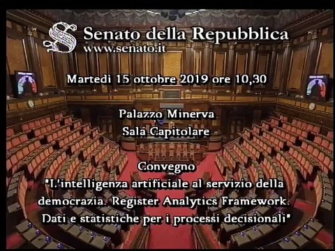 Roma - L'intelligenza artificiale al servizio della democrazia.. (15.10.19)