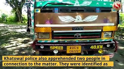 Cattle laden truck seized at Khatowal in Nagaon’s Samuguri