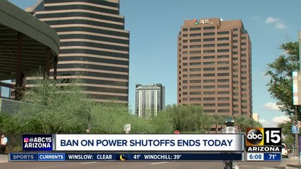 Ban on power shutoffs ends today for APS
