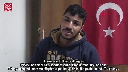 MSB pişman PKK/YPG'li teröristin görüntülerini paylaştı