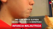 Dos millones de niños sufren desnutrición o sobrepeso