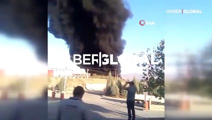 Elazığ'daki fabrikada korkutan yangın