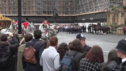 Queen Elizabeth Attends State Opening of Parliament