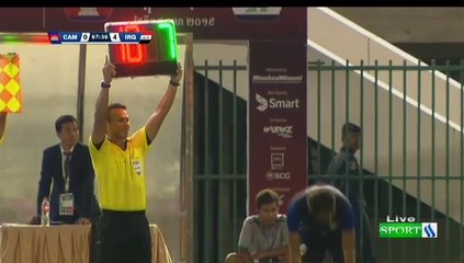 مباراه العراق وكومبوديا من تصفيات كاس العالم 2022 الذهاب 15_10_2019 الشوط الثاني