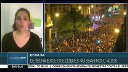 Скачать видео: Reacciones en Madrid a sentencia contra independentistas catalanes