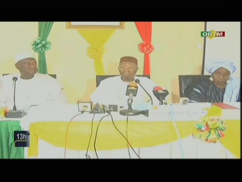 ORTM/Conférence de presse des membres du Triumvirat pour faire le point du processus du dialogue national inclusif