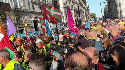 La Marcha de las pensiones del norte llega a la Puerta del Sol