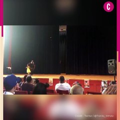 Un papa et sa fille font le show lors d'un spectacle de danse