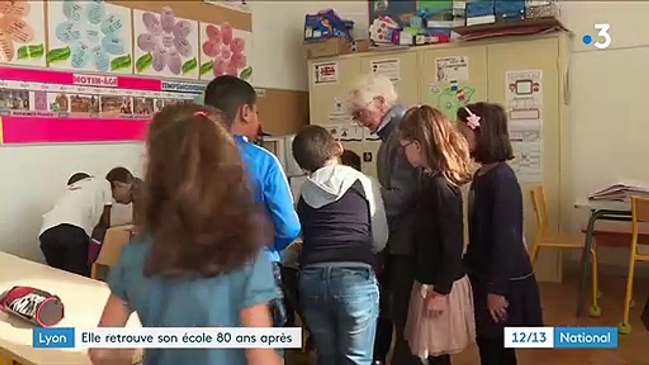 Lyon : Georgette, 80 ans, retrouve son école primaire