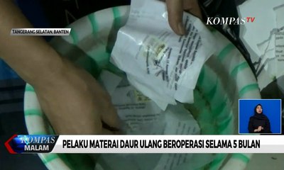 Telah Beroperasi Selama 5 Bulan, Polisi Bekuk Pembuat Materai Daur Ulang