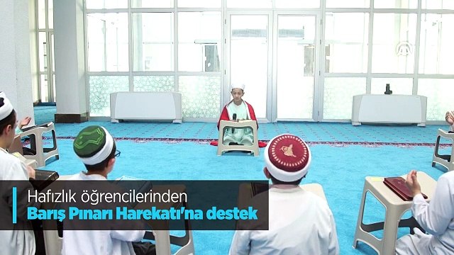 Hafızlık öğrencilerinden Barış Pınarı Harekatı'na destek