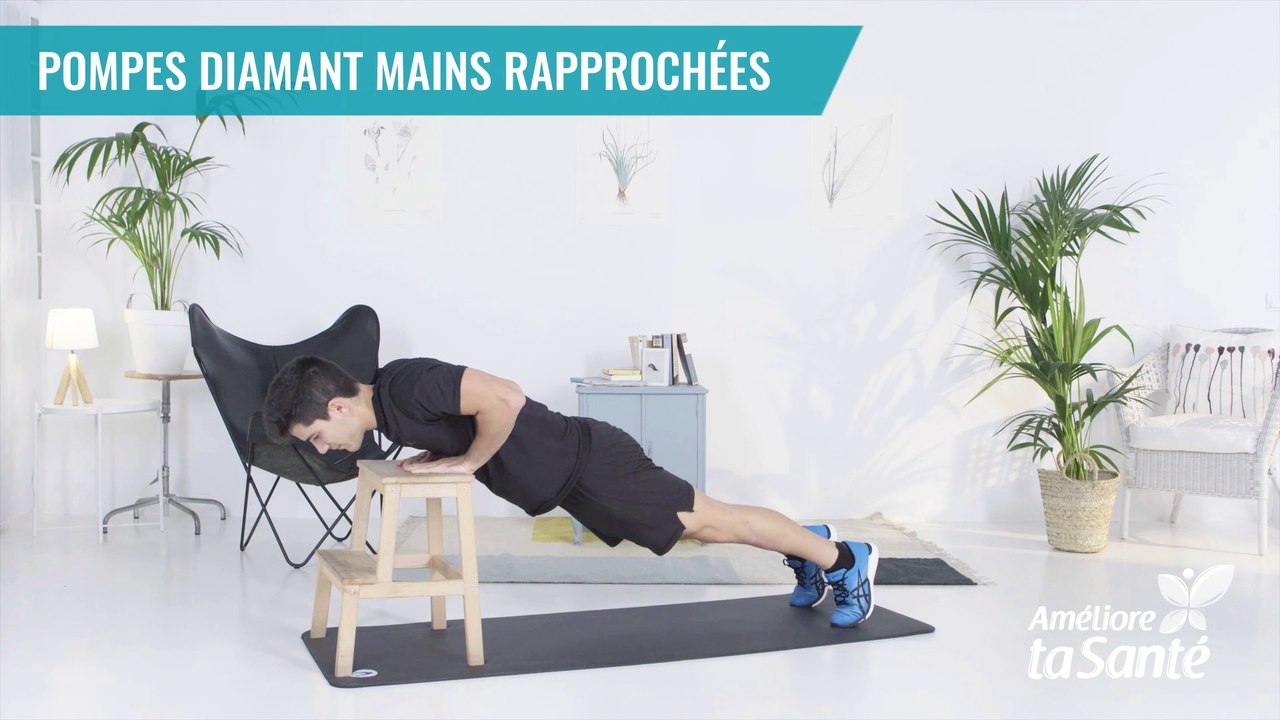 POMPES DIAMANT : MAINS RAPPROCHÉES - Améliore ta santé