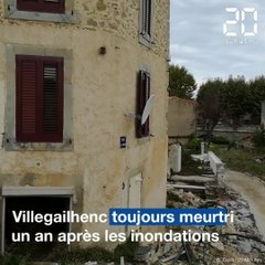 Inondations dans l'Aude: Villegailhenc toujours meurtri, un an après