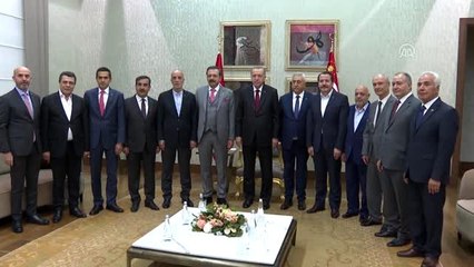 Cumhurbaşkanı Erdoğan, Türkiye-AB Karma İstişare Komitesi üyelerini kabul etti