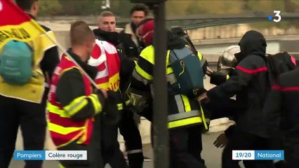 Colère des pompiers : une fin de manifestation sous haute tension