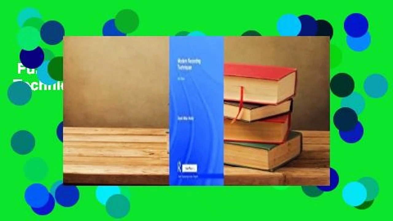 Full version  Modern Recording Techniques  For Kindle
