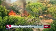 Emboscan a policías estatales en Michoacán