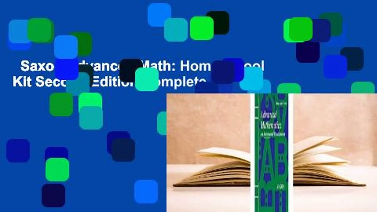Saxon Advanced Math: Homeschool Kit Second Edition Complete