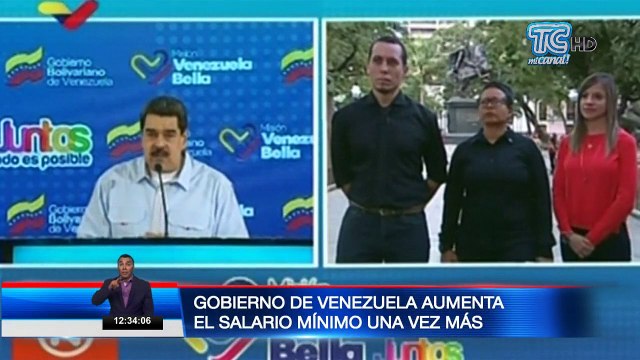 Gobierno de Venezuela aumenta el salario mínimo