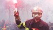Pompiers en colère à Paris : des tensions en fin de cortège