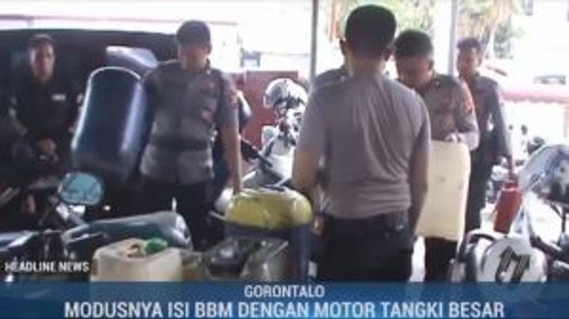 Polisi Tangkap Belasan Warga Penimbun BBM Bersubsidi di Gorontalo