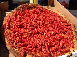 WOULD YOU? Flamin' Hot Cheetos Pizza at the Arizona State Fair - ABC15 Digital