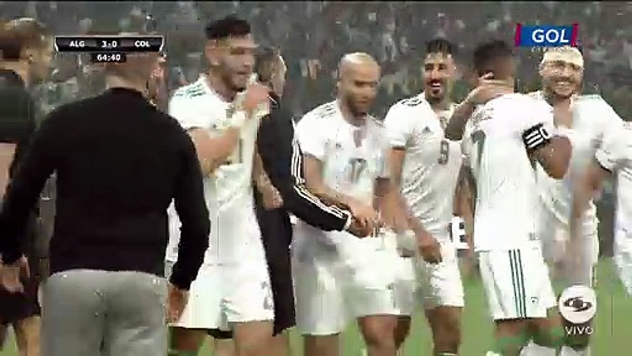 Riyad Mahrez Goal Algeria 3-0 Colombia (Full Replay)