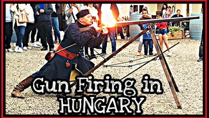 Gun Firing in Eger Castle, HUNGARY | Egri Vár