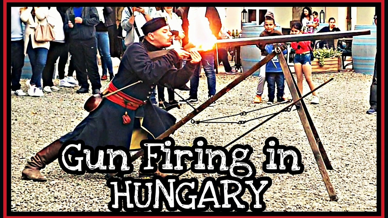 Gun Firing in Eger Castle, HUNGARY | Egri Vár