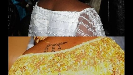 Le tatouage de Sokhna Aïda Diallo, épouse de Serigne Béthio