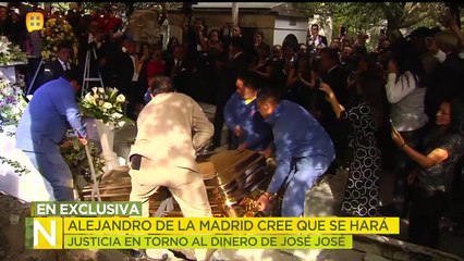 Alejandro De La Madrid cree que se hará justicia en torno al dinero de José José. | Ventaneando