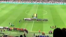 Algérie vs Colombie  du tribunes  l hymne national