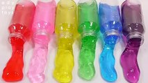 Learn Colors Toys Slime Lego Gummy DIY Jelly Rainbow Slime Mix Bottle Toys For Kids
