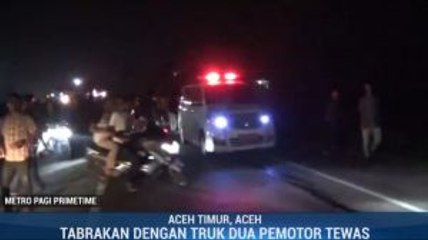 Tabrakan Maut Truk dan Motor di Aceh Timur, 2 Orang Tewas