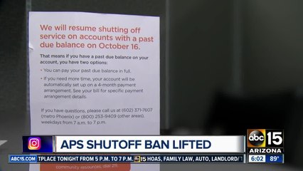 APS ban on energy shut-offs to end: What does that mean for you?