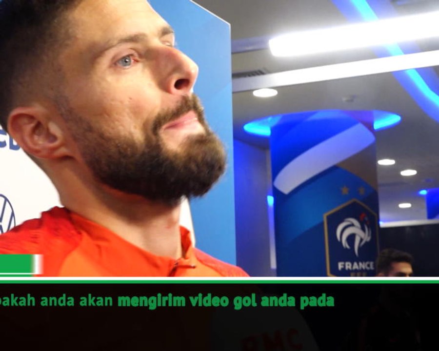 Giroud akan mengirim video golnya bersama Prancis pada Lampard?