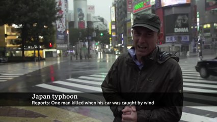 Japan hit by biggest typhoon in decades